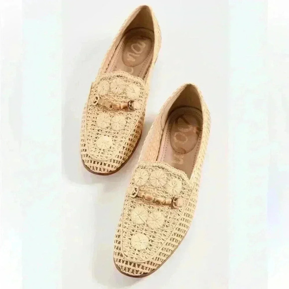 Sam Edelman Shoes - Sam Edelman Lowell Loafers Woven Size 6 Natural Color